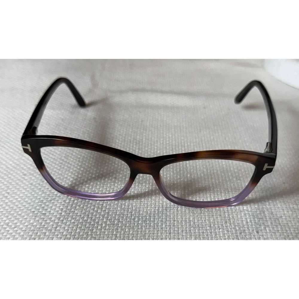 Tom Ford 5424 056A Light Havana Purple‎ Eyeglasses TF5424 056A 53mm; Frames Only